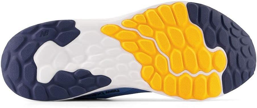 imageNew Balance Mens Fresh Foam Arishi V4Running ShoeHeritage BlueHot Marigold