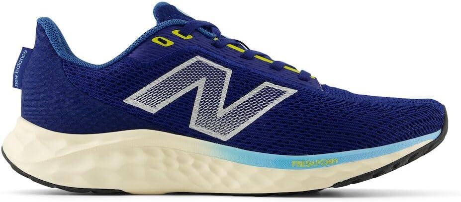 imageNew Balance Mens Fresh Foam Arishi V4Running ShoeInkwellBlue AgateGinger Lemon