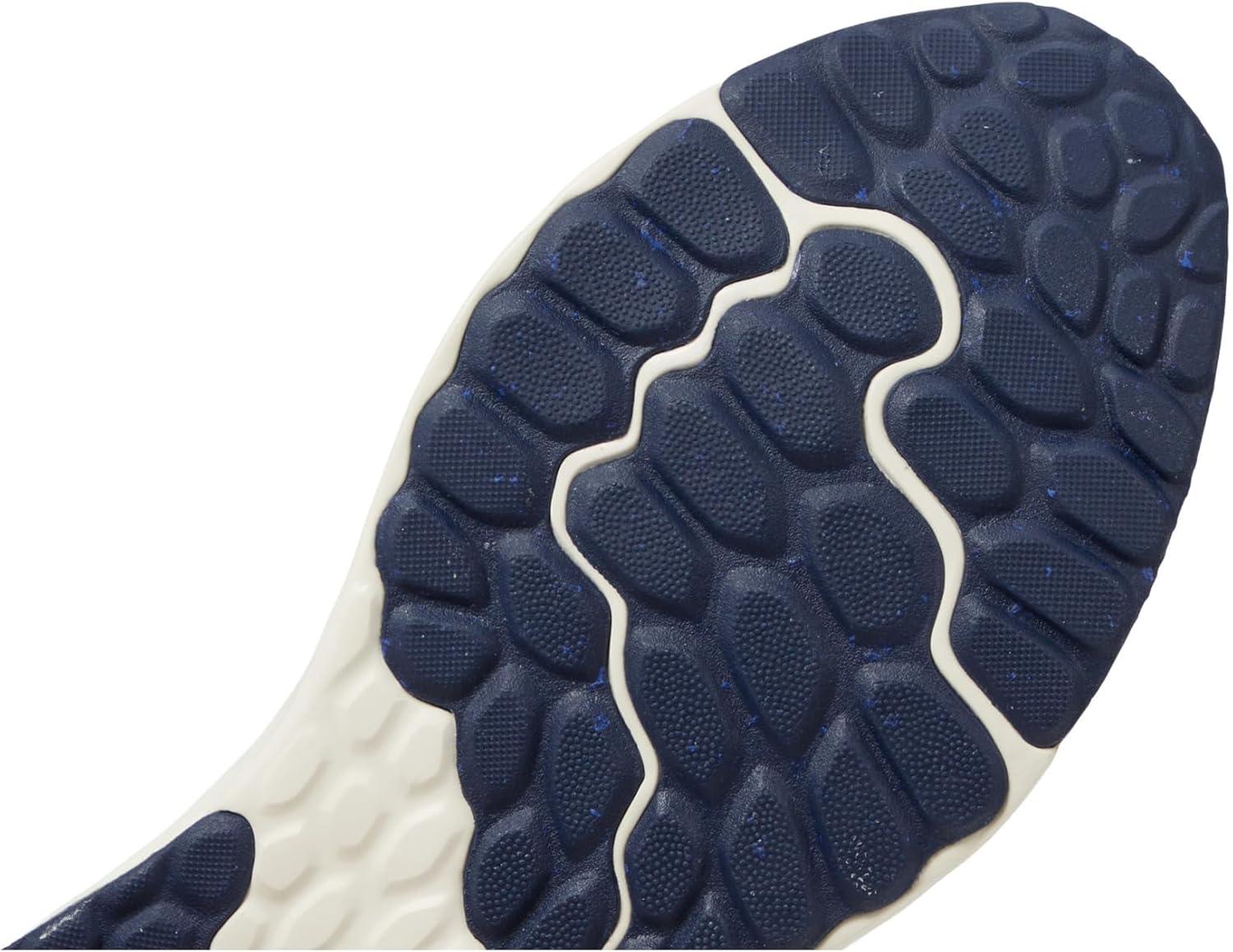 imageNew Balance Mens Fresh Foam Arishi V4Running ShoeMarine BlueHot Marigold Fuzz