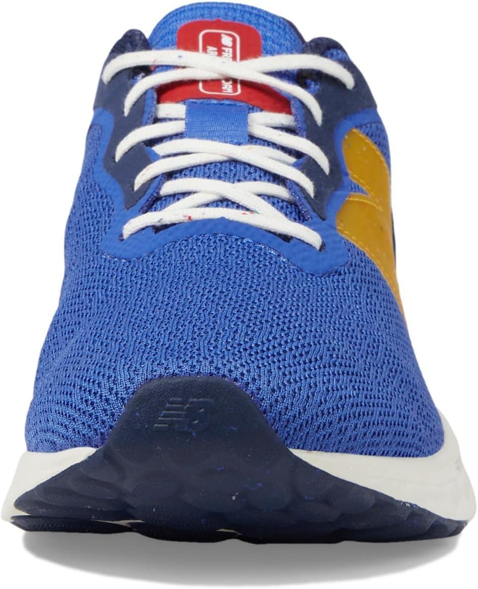imageNew Balance Mens Fresh Foam Arishi V4Running ShoeMarine BlueHot Marigold Fuzz