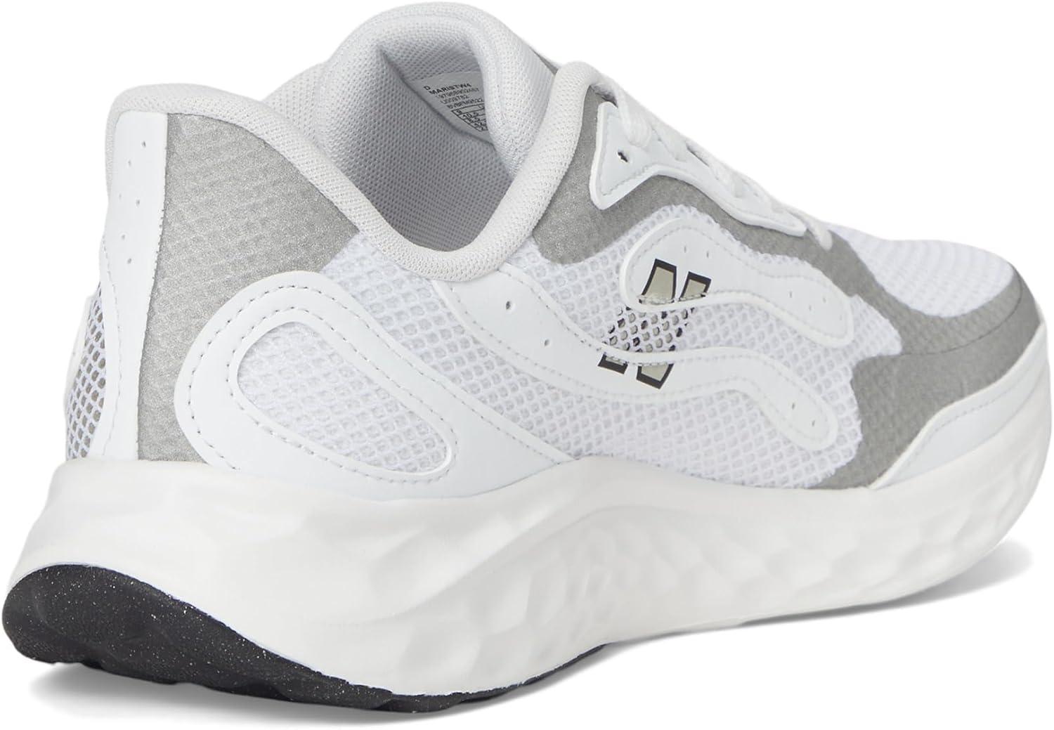 imageNew Balance Mens Fresh Foam Arishi V4Running ShoeNb WhiteSilver MetallicBlack