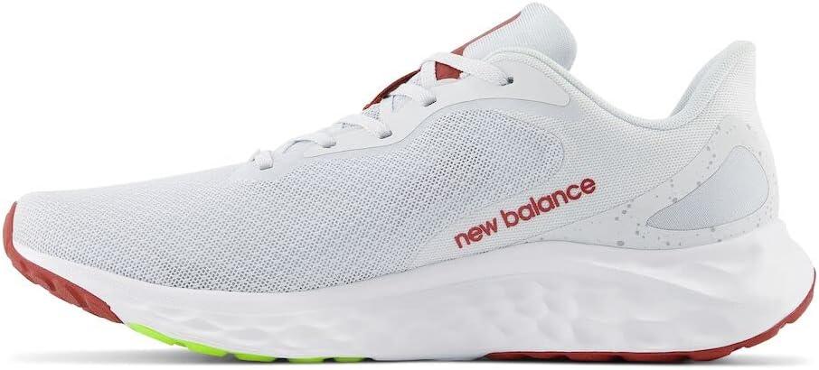 imageNew Balance Mens Fresh Foam Arishi V4Running ShoeQuartz GreyBrick Red