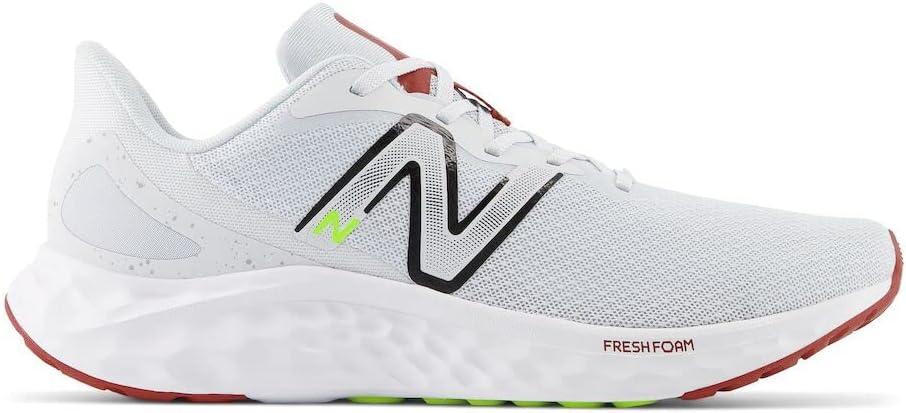imageNew Balance Mens Fresh Foam Arishi V4Running ShoeQuartz GreyBrick Red
