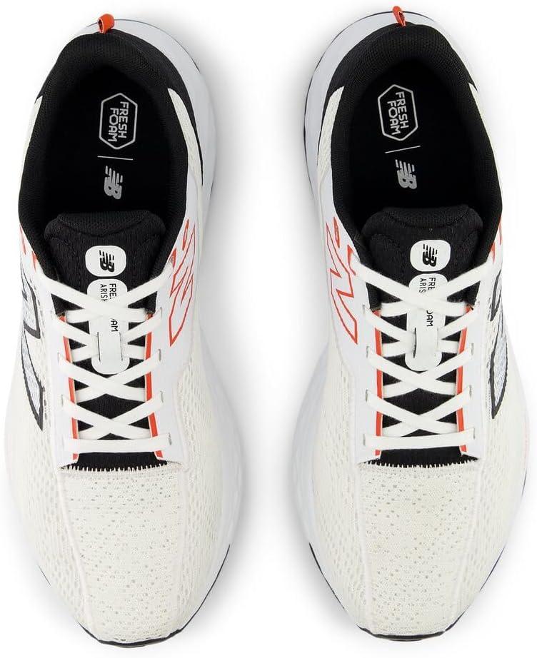 imageNew Balance Mens Fresh Foam Arishi V4Running ShoeWhiteBlackNeo Flame
