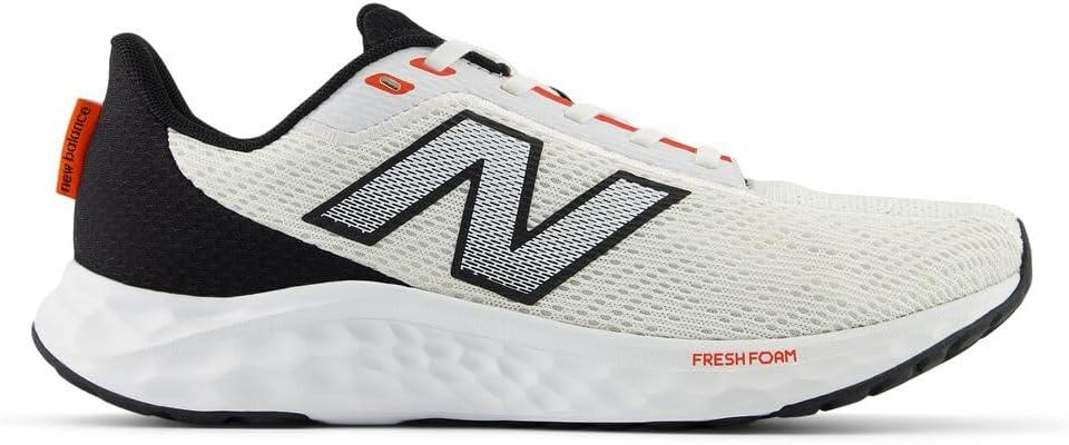 imageNew Balance Mens Fresh Foam Arishi V4Running ShoeWhiteBlackNeo Flame