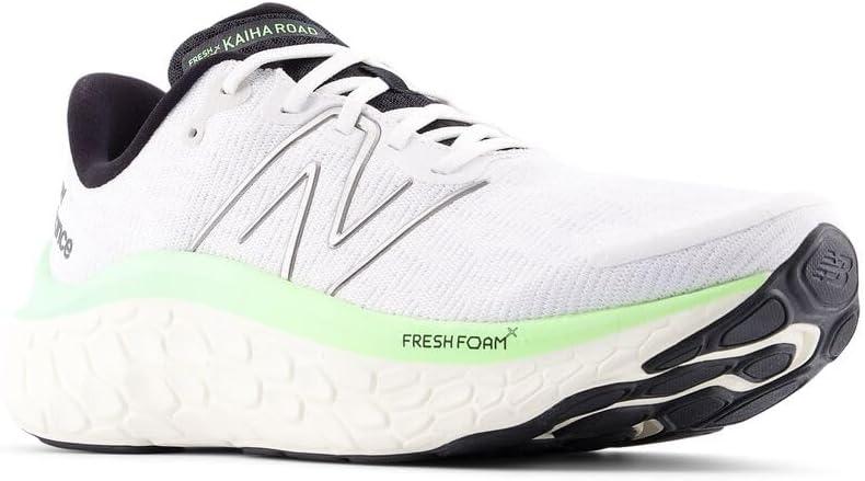 imageNew Balance Mens Fresh Foam Kaiha Road Running ShoeWhiteMint FlashAngora