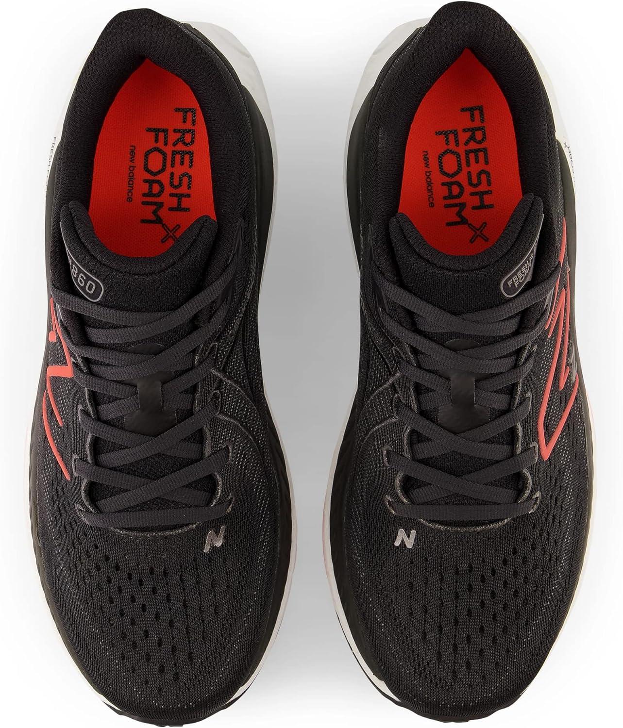 imageNew Balance Mens Fresh Foam X 860 V13BlackNeon DragonflyHot Marigold