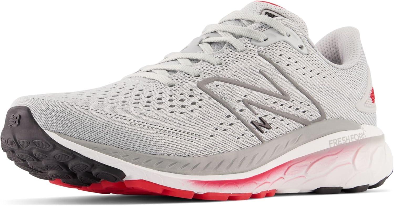 imageNew Balance Mens Fresh Foam X 860 V13Light AluminumTrue RedBlack