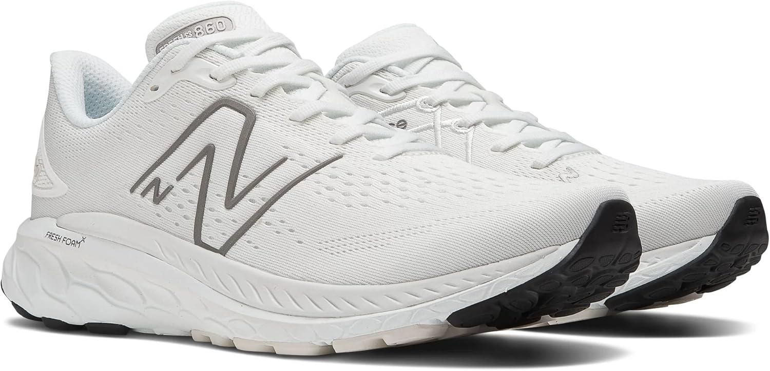 imageNew Balance Mens Fresh Foam X 860 V13WhiteDark Silver MetallicReflection