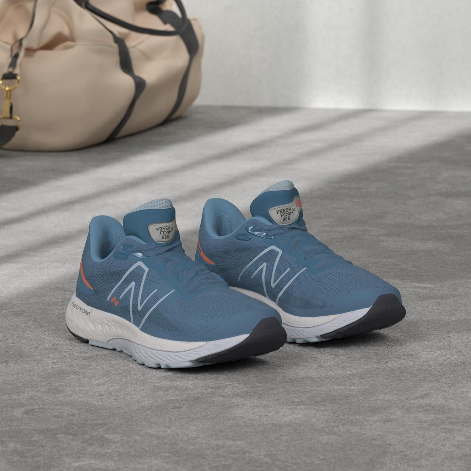 imageNew Balance Mens Fresh Foam X 880 V12Spring TideVibrant OrangeMorning Fog