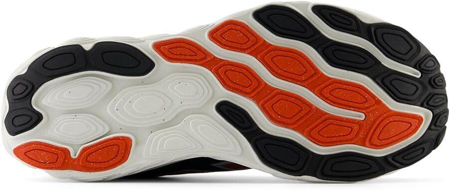 imageNew Balance Mens Fresh Foam X 880 V14 Running ShoeBlackSilver MetallicNeo Flame