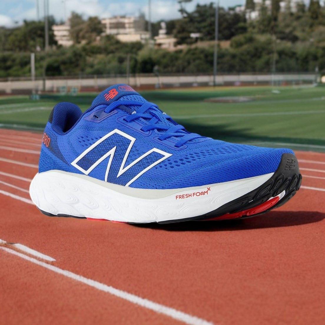 imageNew Balance Mens Fresh Foam X 880 V14 Running ShoeBlue OasisAtlantic BlueTrue Red