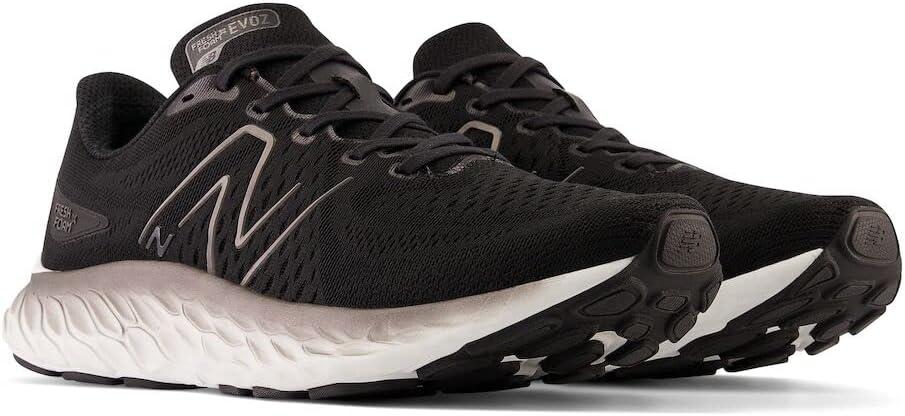 imageNew Balance Mens Fresh Foam X Evoz V3 Running ShoesBlackSilver Metallic