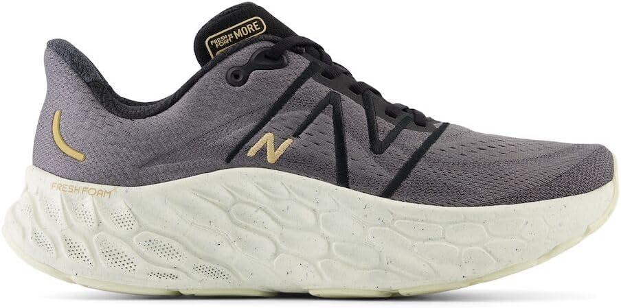 imageNew Balance Mens Fresh Foam X More V4BlackCastlerockTurtledove