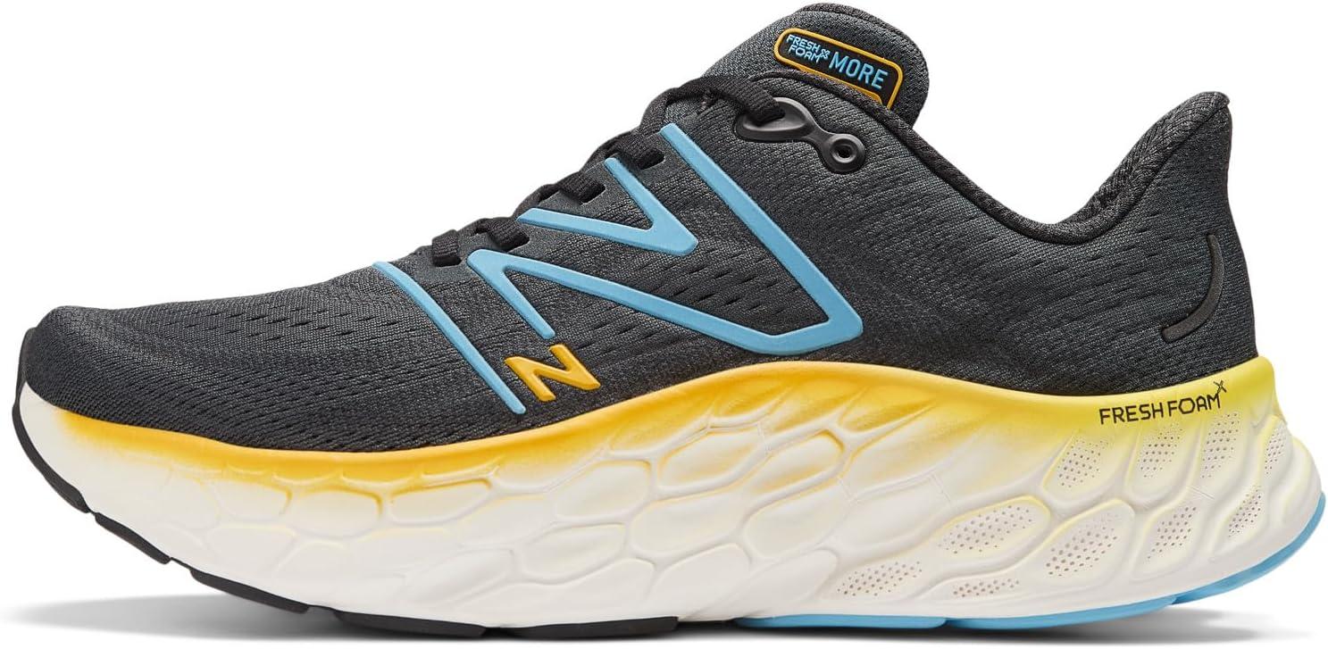 imageNew Balance Mens Fresh Foam X More V4BlackCoastal BlueGinger Lemon