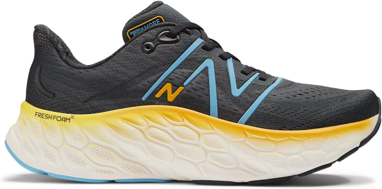 imageNew Balance Mens Fresh Foam X More V4BlackCoastal BlueGinger Lemon
