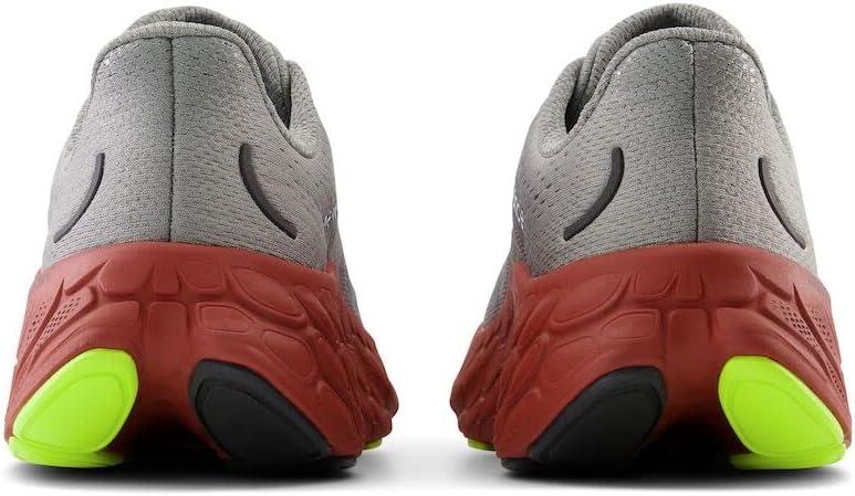 imageNew Balance Mens Fresh Foam X More V4Harbor GreyBrick Red