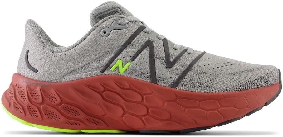 imageNew Balance Mens Fresh Foam X More V4Harbor GreyBrick Red