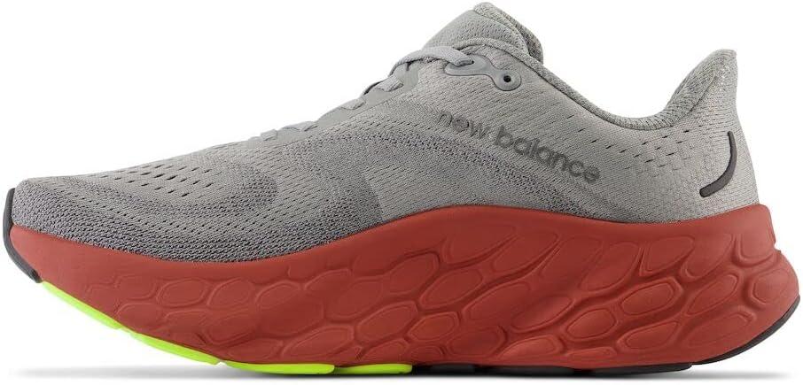 imageNew Balance Mens Fresh Foam X More V4Harbor GreyBrick Red