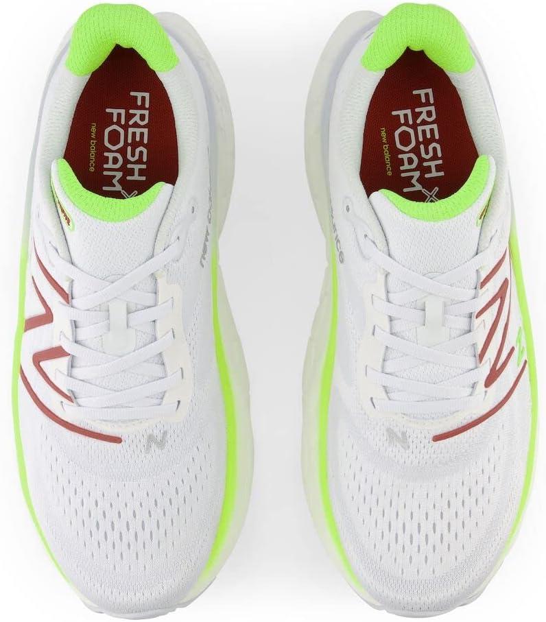 imageNew Balance Mens Fresh Foam X More V4Quartz GreyThirty WattBrick Red