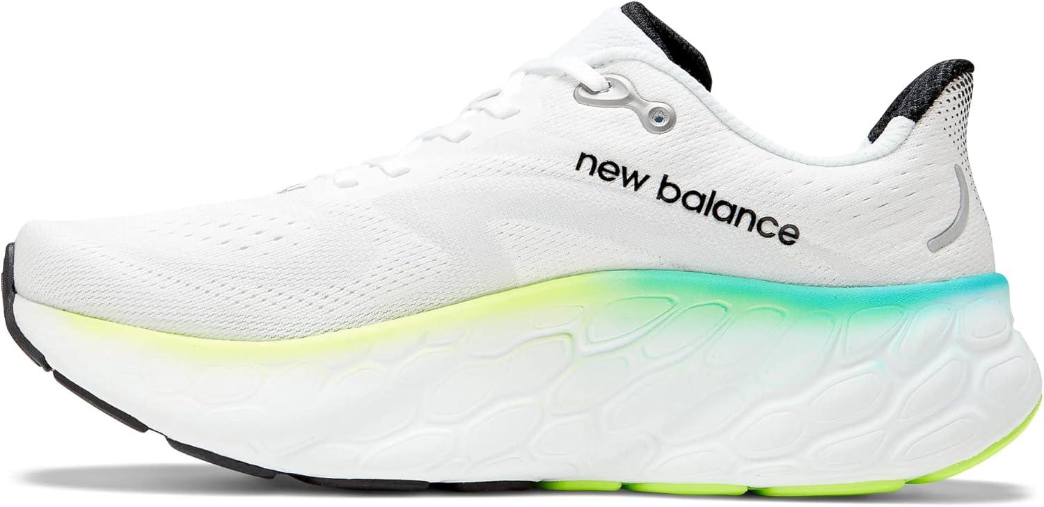 imageNew Balance Mens Fresh Foam X More V4WhiteElectric Teal