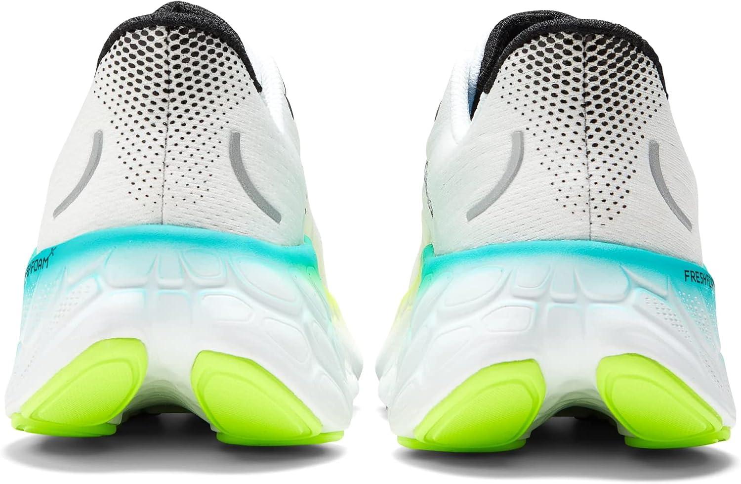 imageNew Balance Mens Fresh Foam X More V4WhiteElectric Teal