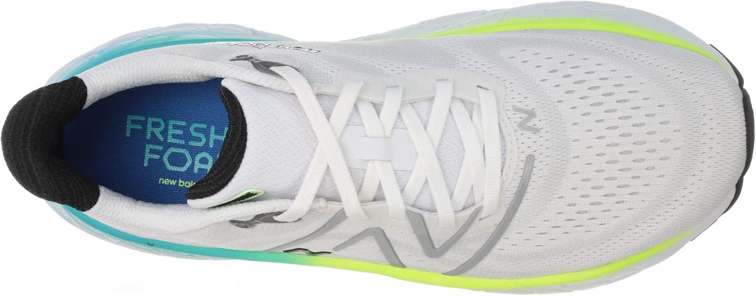 imageNew Balance Mens Fresh Foam X More V4WhiteElectric Teal