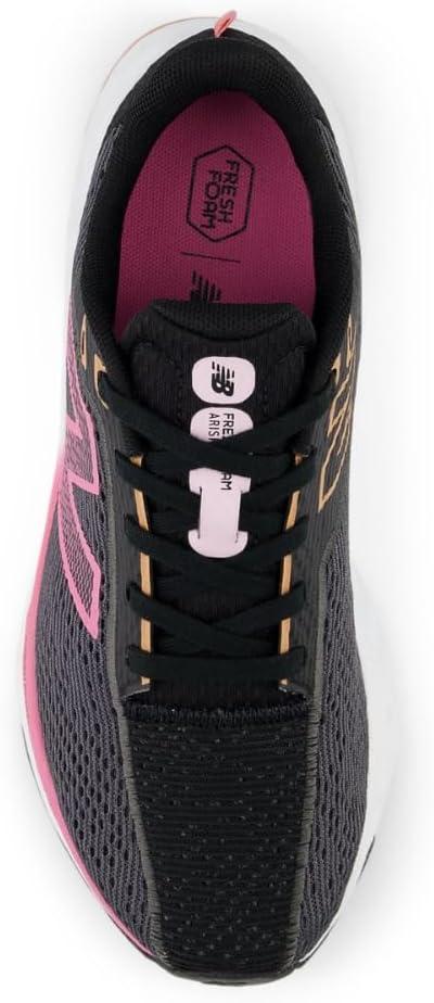 imageNew Balance Womens Fresh Foam Arishi V4 Running ShoeMagnetBlackReal Pink