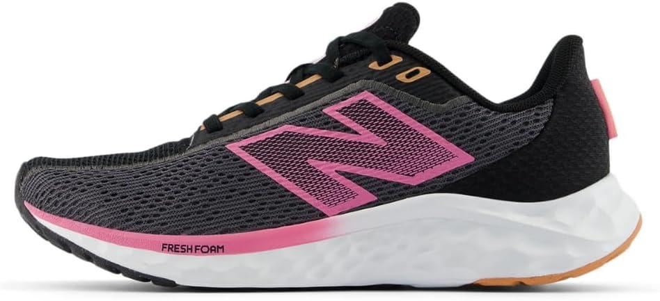 imageNew Balance Womens Fresh Foam Arishi V4 Running ShoeMagnetBlackReal Pink