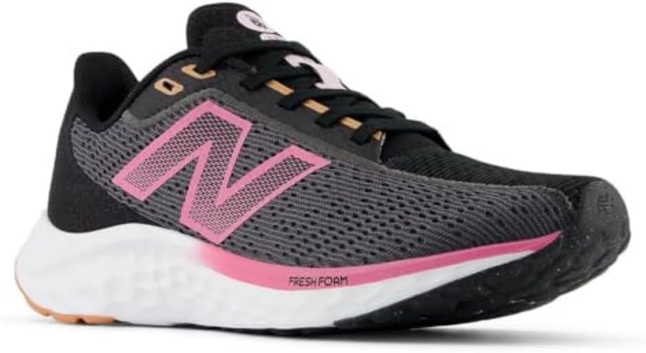 imageNew Balance Womens Fresh Foam Arishi V4 Running ShoeMagnetBlackReal Pink
