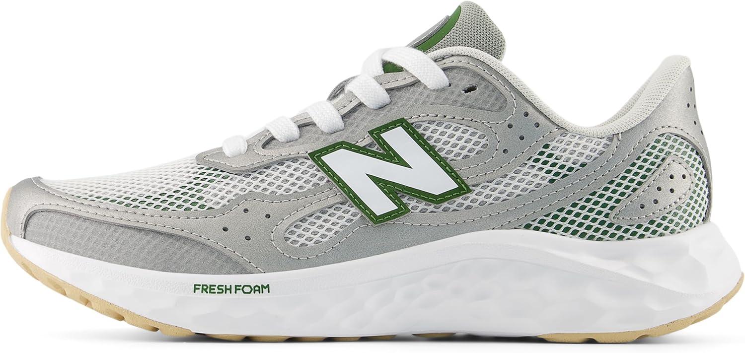 imageNew Balance Womens Fresh Foam Arishi V4 Running ShoeRaincloudSilver MetallicDark Alpine Green