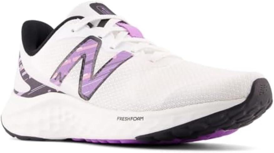 imageNew Balance Womens Fresh Foam Arishi V4 Running ShoeWhiteBlackPurple Fade