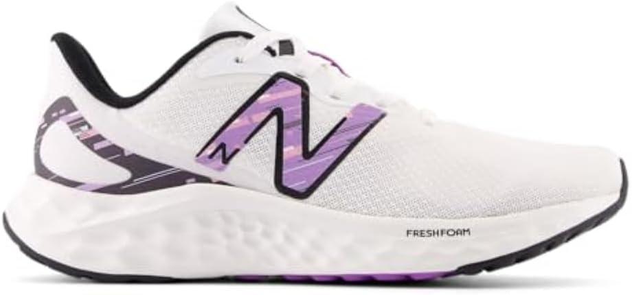imageNew Balance Womens Fresh Foam Arishi V4 Running ShoeWhiteBlackPurple Fade