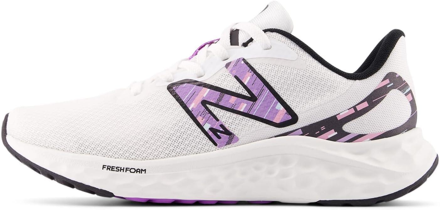 imageNew Balance Womens Fresh Foam Arishi V4 Running ShoeWhiteBlackPurple Fade