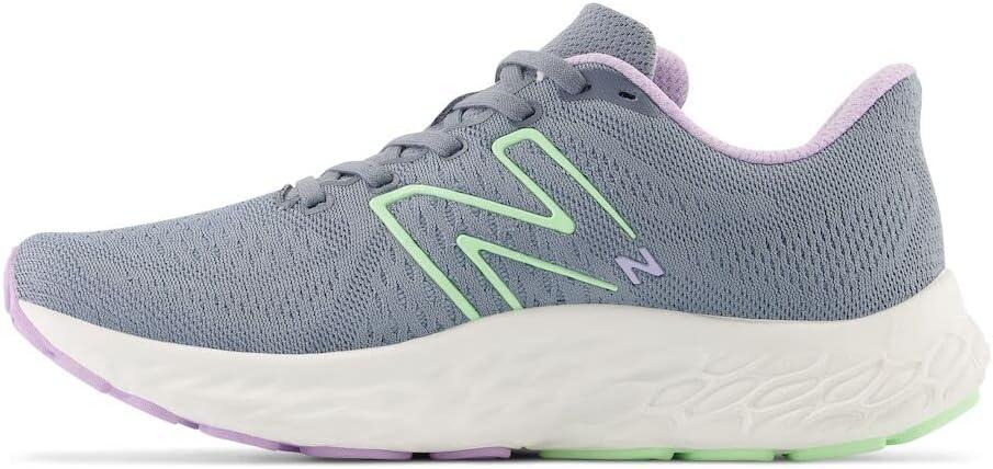 imageNew Balance Womens Fresh Foam X Evoz V3 Running ShoeArctic GreyGreen AuraCyber Lilac