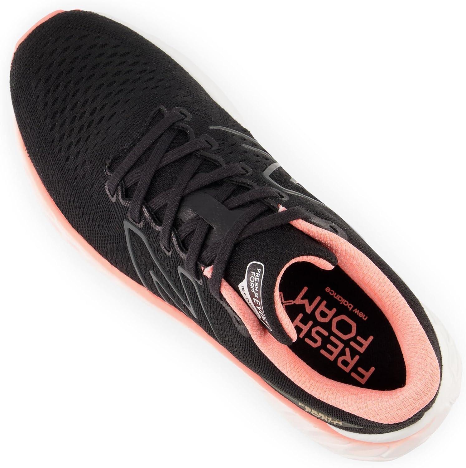imageNew Balance Womens Fresh Foam X Evoz V3 Running ShoeBlackBlacktopGrapefruit