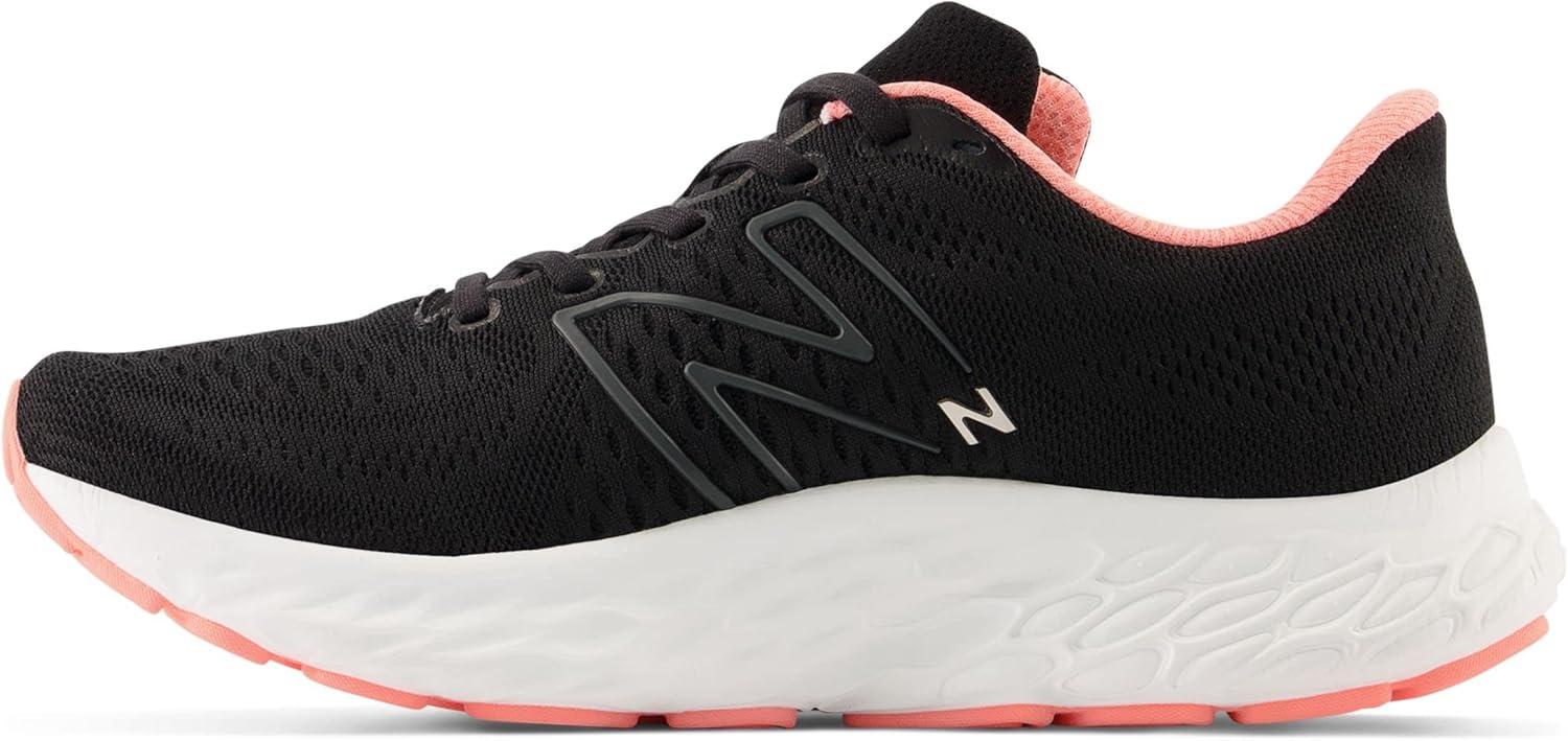 imageNew Balance Womens Fresh Foam X Evoz V3 Running ShoeBlackBlacktopGrapefruit
