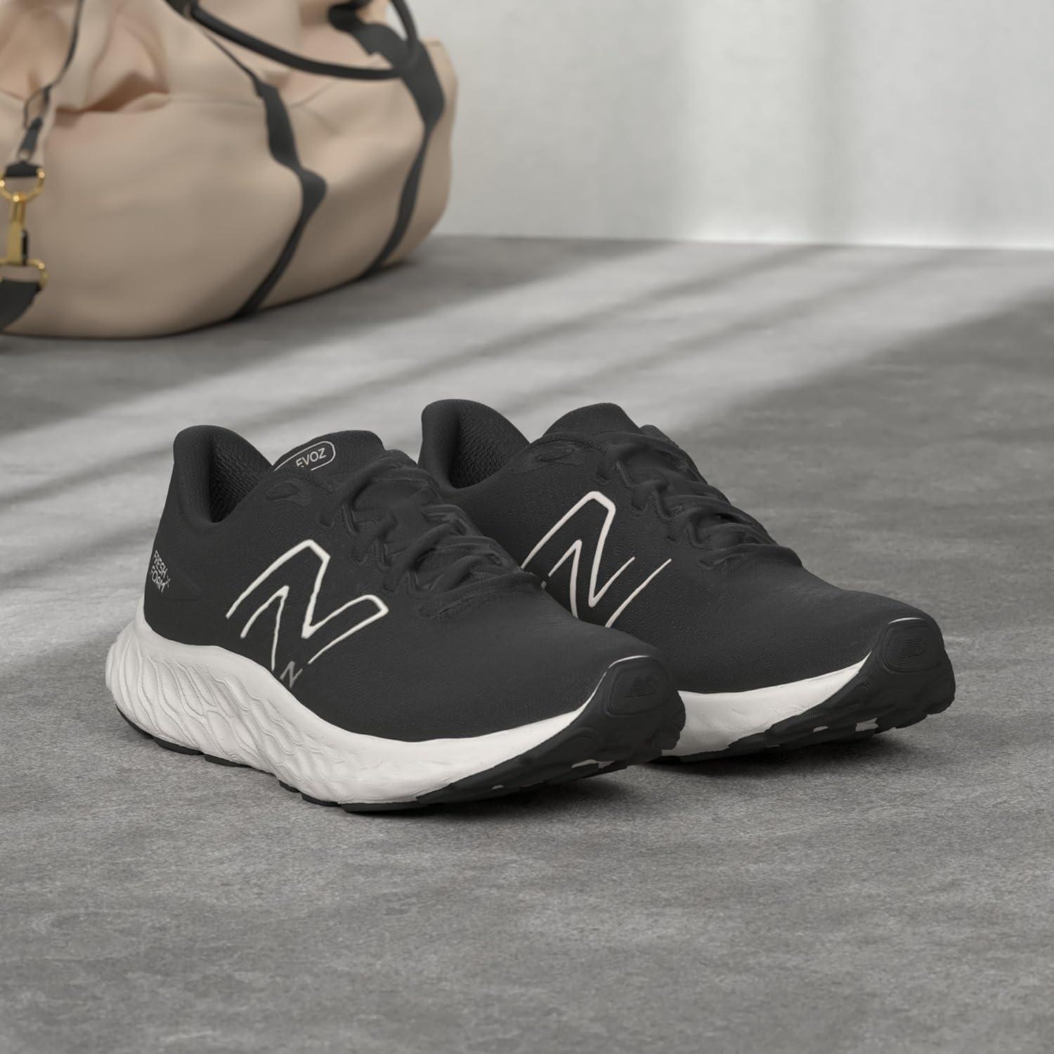 imageNew Balance Womens Fresh Foam X Evoz V3 Running ShoeBlackSilver Metallic