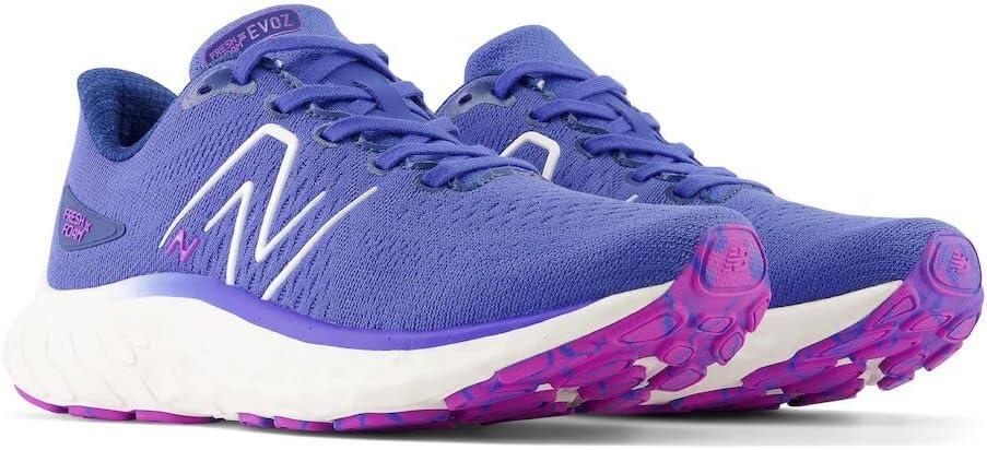 imageNew Balance Womens Fresh Foam X Evoz V3 Running ShoeMarine BlueNight SkyCosmic Rose