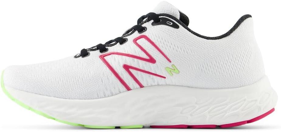 imageNew Balance Womens Fresh Foam X Evoz V3 Running ShoeWhiteCarnival PinkBleached Lime Glo