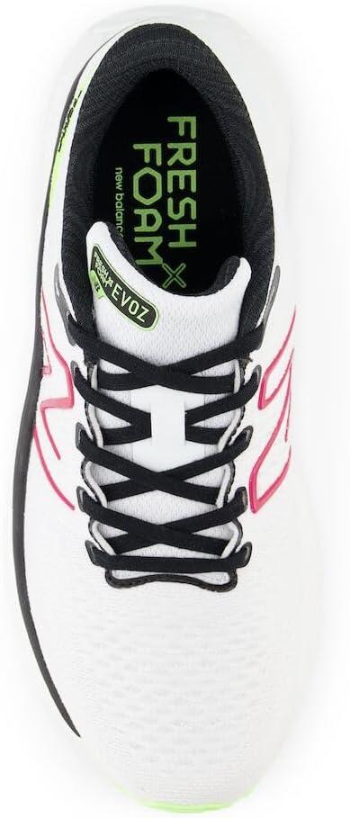 imageNew Balance Womens Fresh Foam X Evoz V3 Running ShoeWhiteCarnival PinkBleached Lime Glo