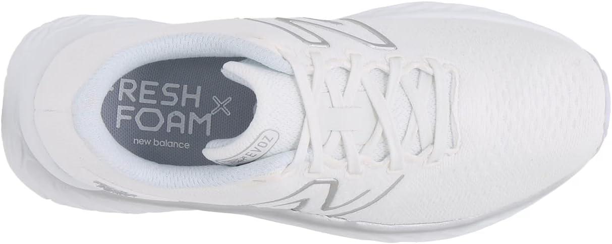 imageNew Balance Womens Fresh Foam X Evoz V3 Running ShoeWhiteQuartz GreySilver Metallic