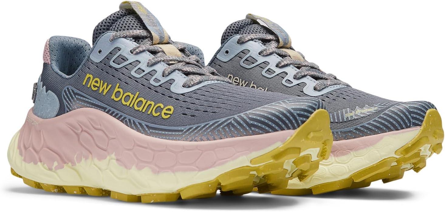 imageNew Balance Womens Fresh Foam X More Trail V3trail Running ShoeArctic GreyOrb PinkTea Tree