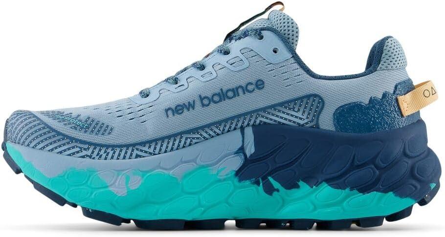 imageNew Balance Womens Fresh Foam X More Trail V3trail Running ShoeChrome BlueTerrariumPeach Blossom