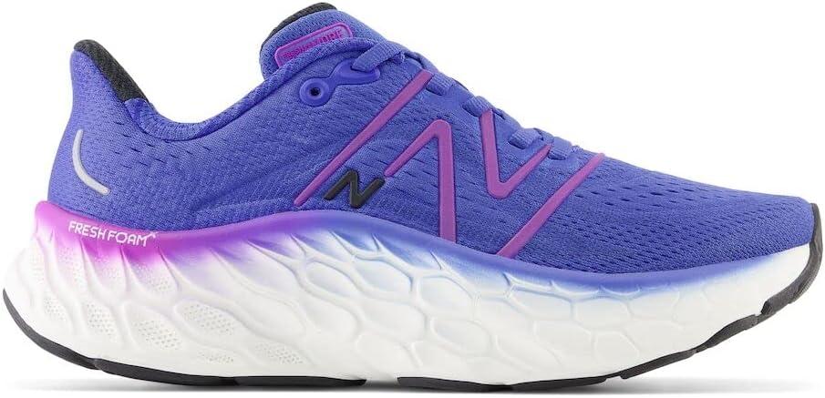imageNew Balance Womens Fresh Foam X More V4 Running ShoeMarine BlueCosmic Rose