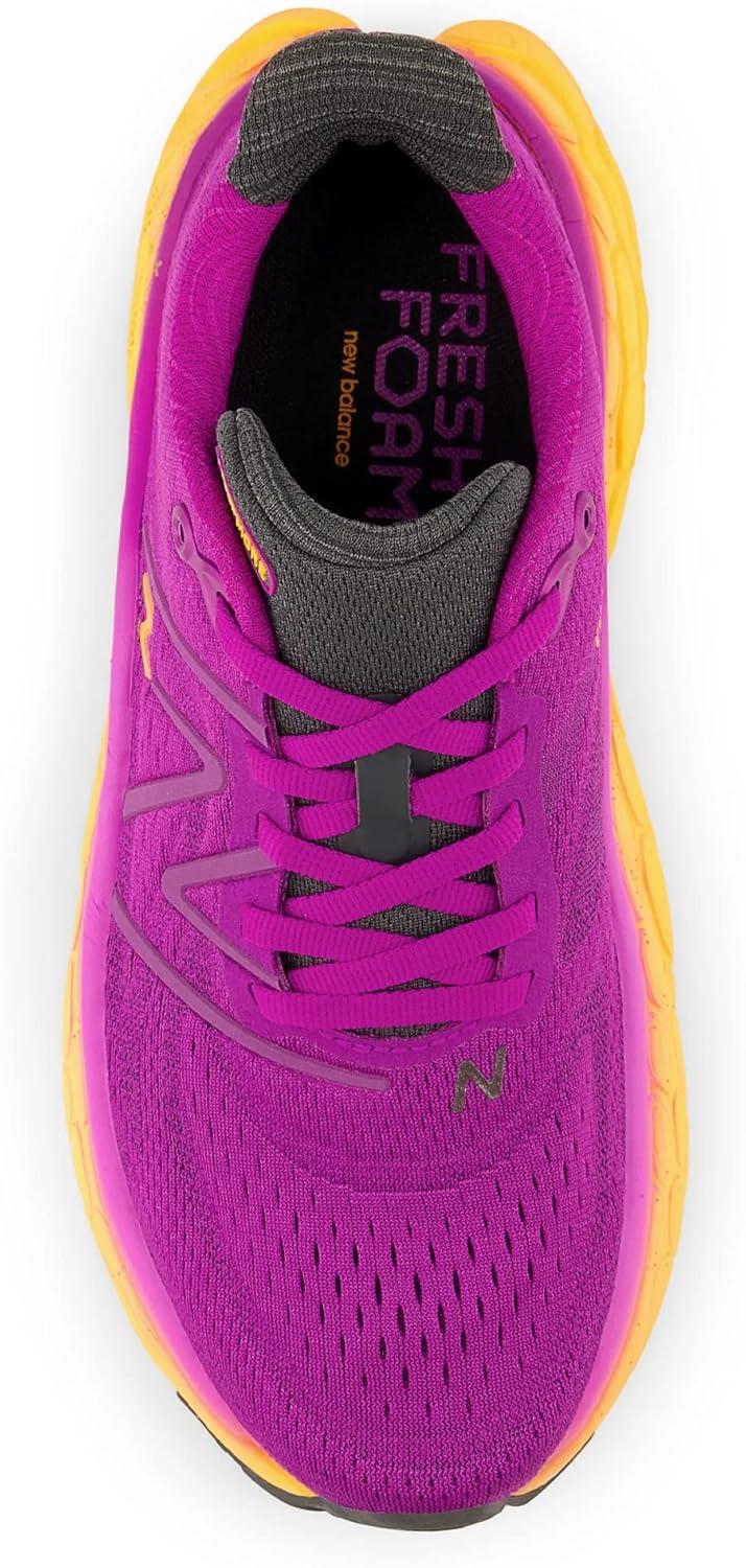 imageNew Balance Womens Fresh Foam X More V4 Running ShoePurple PunchHot Marigold