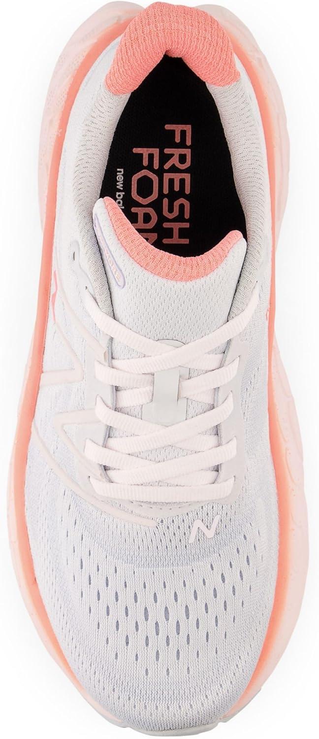 imageNew Balance Womens Fresh Foam X More V4 Running ShoeQuartz GreyWashed PinkGrapefruit
