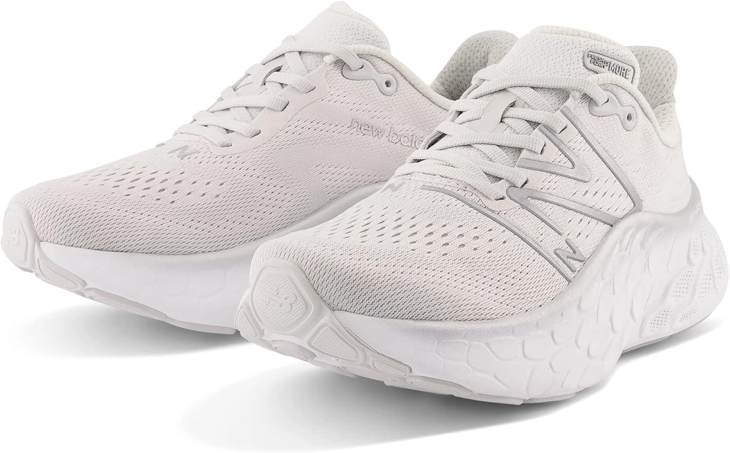 imageNew Balance Womens Fresh Foam X More V4 Running ShoeSummer FogRain Cloud