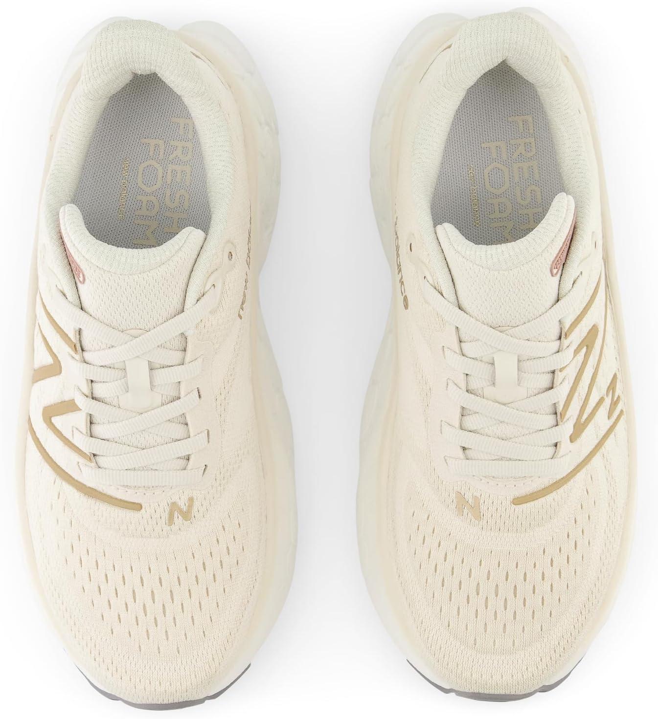 imageNew Balance Womens Fresh Foam X More V4 Running ShoeTimberwolfGold Metallic