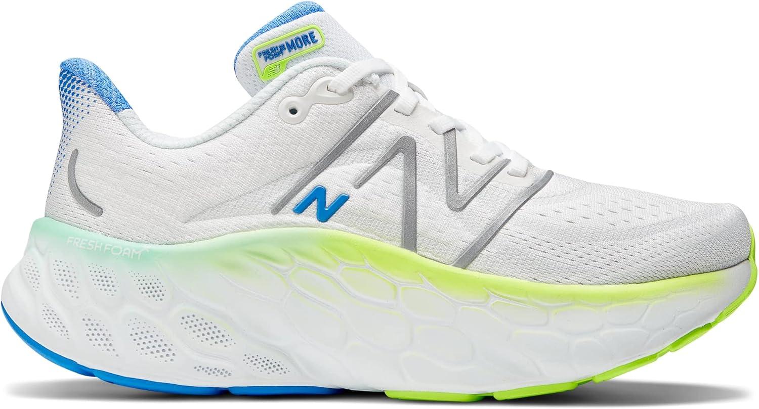 imageNew Balance Womens Fresh Foam X More V4 Running ShoeWhiteCobalt
